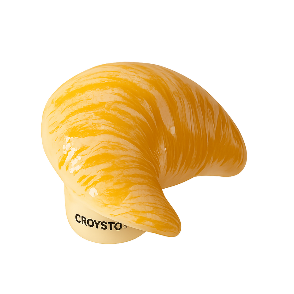 Flesopener in de vorm van een croissant